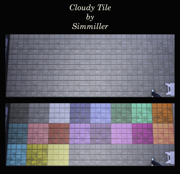  Mod The Sims: Cloudy Tile by Simmiller