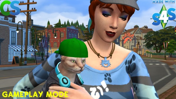  Simsworkshop: Backward Hats and Headphone for Cats by cepzid