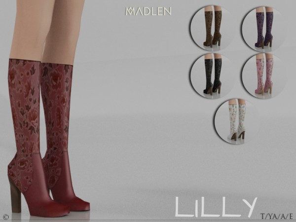  The Sims Resource: Madlen Lilly Boots by MJ95