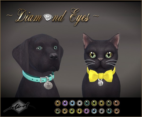  Sims 4 Designs: Diamond Eyes For Pets
