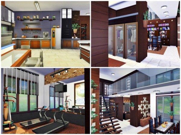  The Sims Resource: Qubus Modern house by Moniamay72