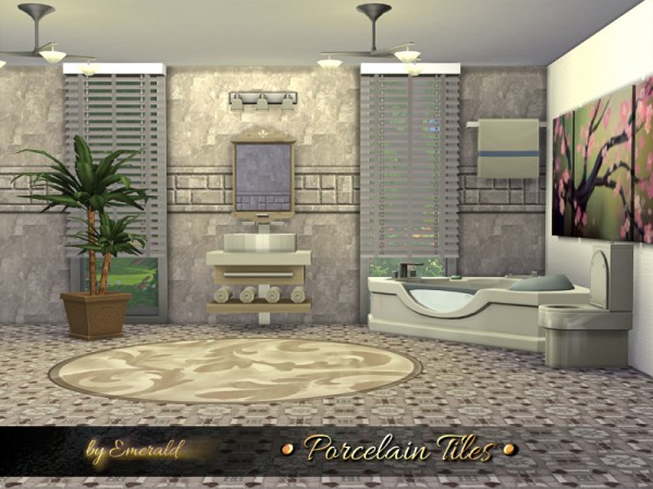  The Sims Resource: Porcelain Tiles by emerald