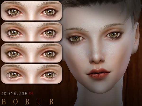  The Sims Resource: 2D Eyelash 04 by Bobur