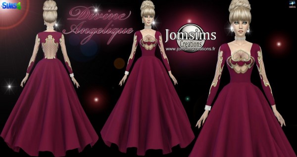  Jom Sims Creations: Divine angelique dress