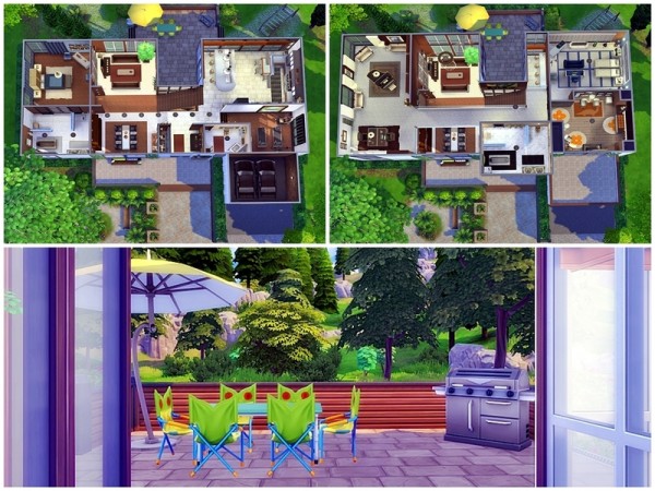  The Sims Resource: Qubus Modern house by Moniamay72