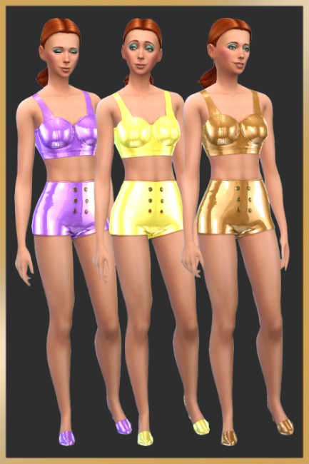  Blackys Sims 4 Zoo: Latex outfit 1 by Schnattchen