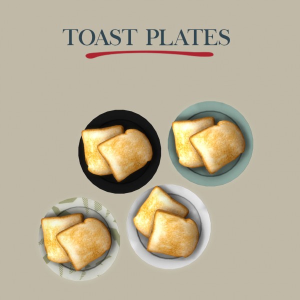  Leo 4 Sims: Toast plate