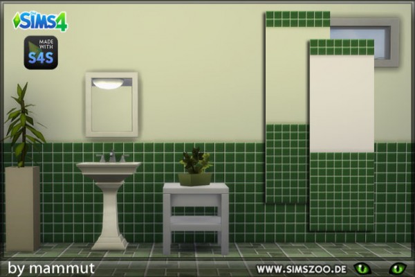  Blackys Sims 4 Zoo: Tiles Deep Jade by mammut