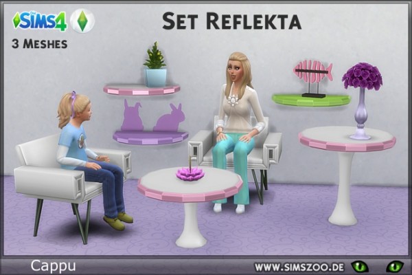  Blackys Sims 4 Zoo: Set Reflekta by Cappu