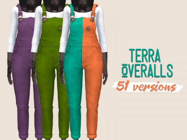  Simsworkshop: Terra Overalls by midnightskysims