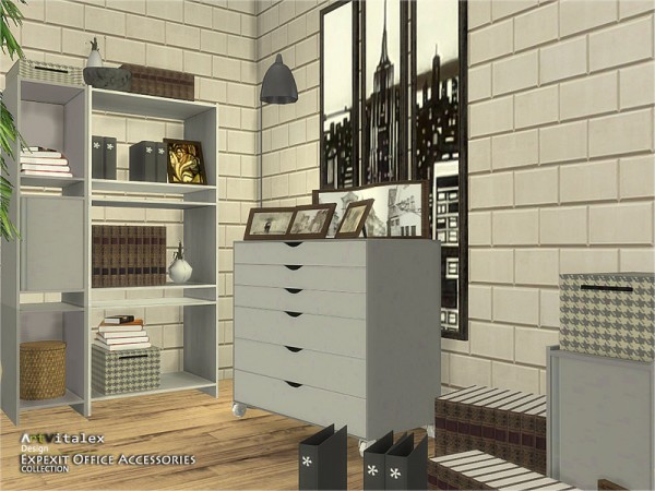  The Sims Resource: Expexit Office Accessories by Artvitalex