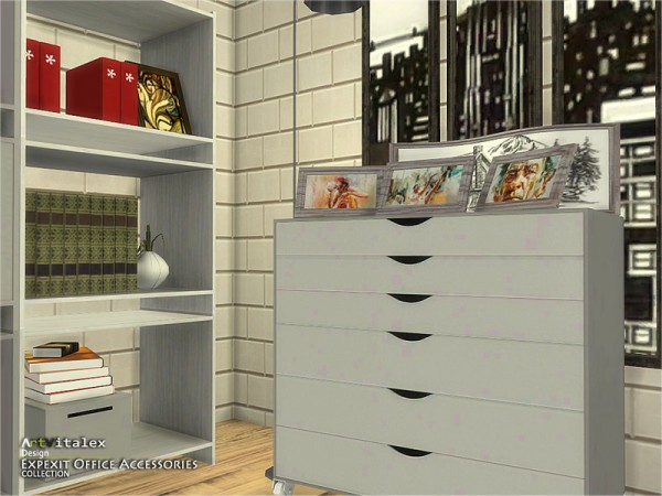 The Sims Resource: Expexit Office Accessories by Artvitalex