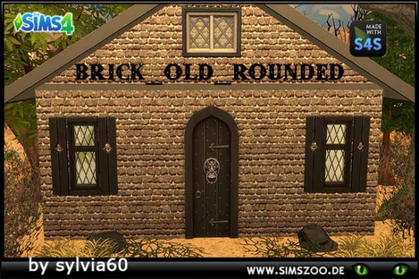  Blackys Sims 4 Zoo: Brick Old Rounded by sylvia60