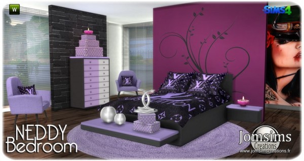 Jom Sims Creations: Neddy bedroom