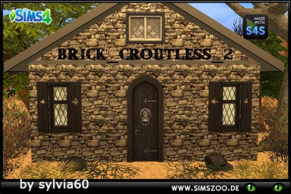  Blackys Sims 4 Zoo: Brick Croutless by sylvia60