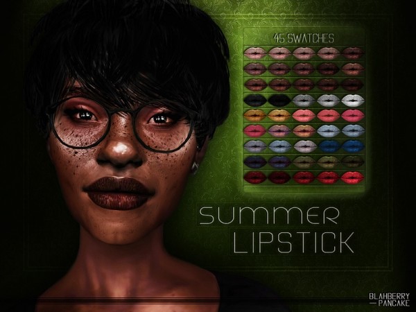  The Sims Resource: Summer Lipstick by Blahberry Pancake