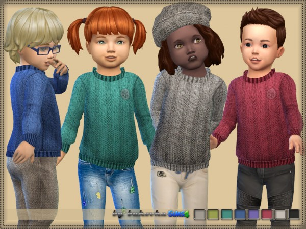  The Sims Resource: Sweater Knitted by Bukovka