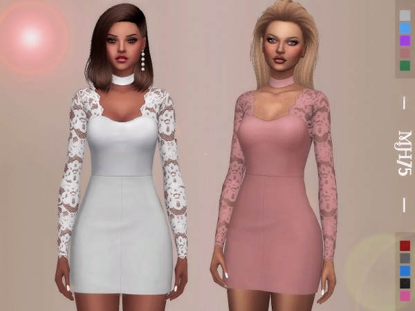  The Sims Resource: Maisie Lace Dress by Margeh 75