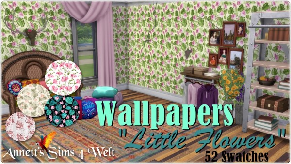  Annett`s Sims 4 Welt: Wallpapers Little Flowers