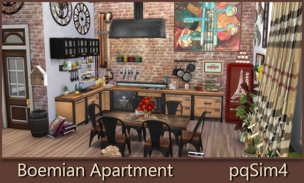  PQSims4: Bohemian Apartment