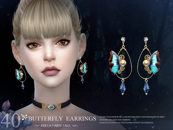  The Sims Resource: Earrings N40 by S Club