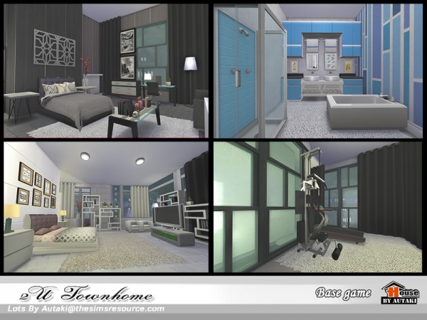  The Sims Resource: 2U Town home by Autaki