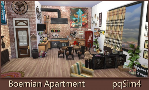  PQSims4: Bohemian Apartment