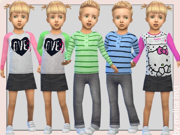  The Sims Resource: Toddler Sweater Tops by melisa inci