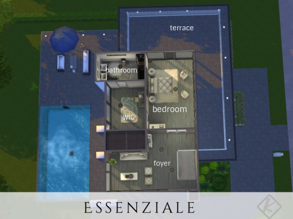  The Sims Resource: Lessenziale house by Kuri96