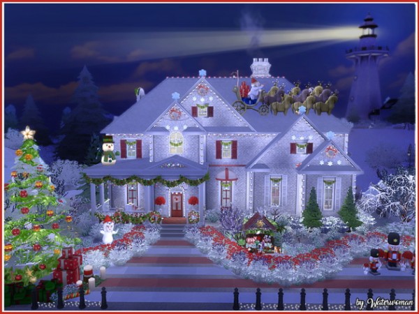 Akisima Sims Blog: Holly Jolly House • Sims 4 Downloads