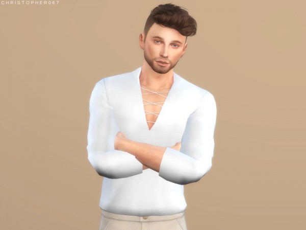  The Sims Resource: Voodoo Top Tucked by Christopher067