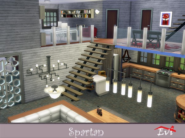  The Sims Resource: Spartan house by evi