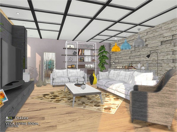  The Sims Resource: Vega Livingroom by ArtVitalex