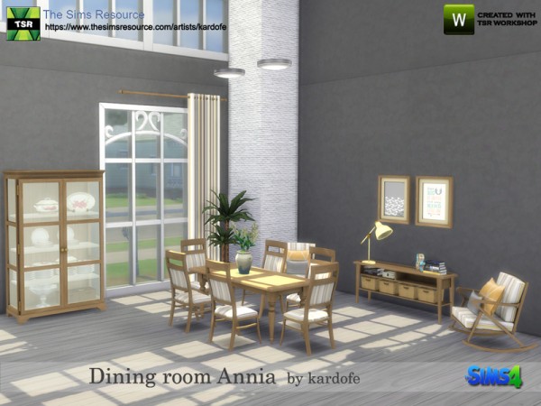  The Sims Resource: Diningroom Annia by Kardofe