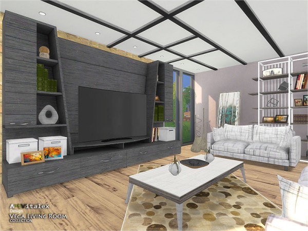  The Sims Resource: Vega Livingroom by ArtVitalex