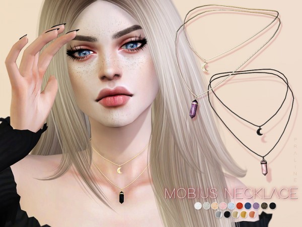  The Sims Resource: Mobius Necklace by Pralinesims