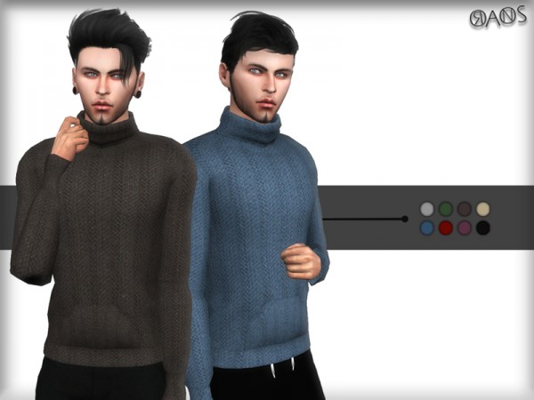  The Sims Resource: Knit Sweatshirt by OranosTR