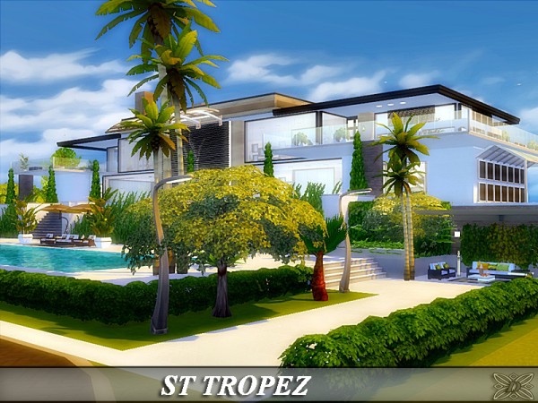  The Sims Resource: ST TROPEZ house by Danuta720