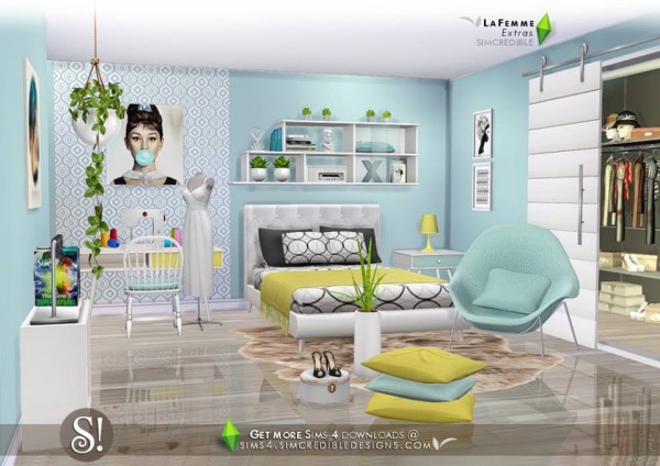  SIMcredible Designs: LaFemme Extras bedroom