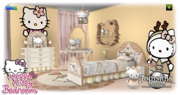  Jom Sims Creations: Hello kitty kidsroom
