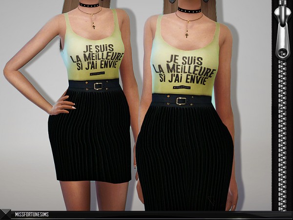 The Sims Resource: Greta Dress by MissFortune