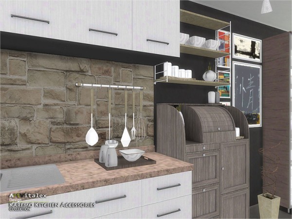  The Sims Resource: Karemo Kitchen Accessories by ArtVitalex