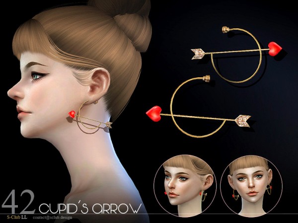  The Sims Resource: Earring N42 by S Club