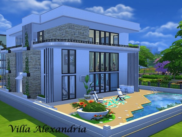  The Sims Resource: Villa Alexandria by Sims House