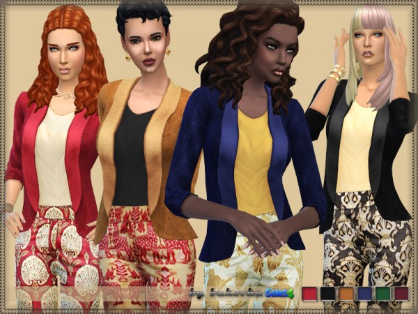  The Sims Resource: Velvet Jacket by bukovka