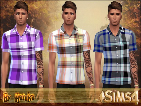  The Sims Resource: Cage shirt by Haruka23