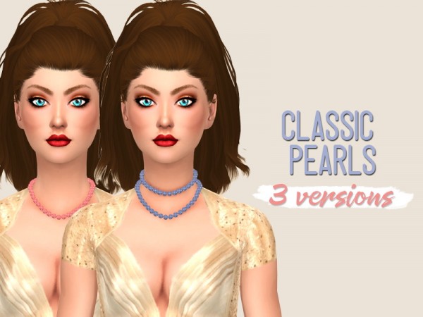  Simsworkshop: Classic Pearls by midnightskysims