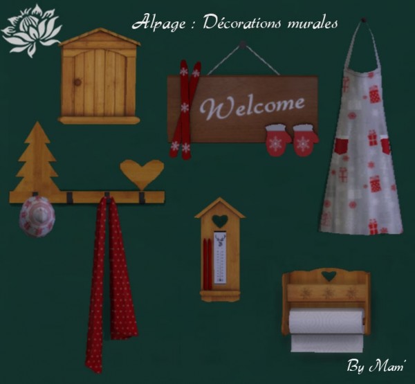  Sims Artists: Alpage wall decorations