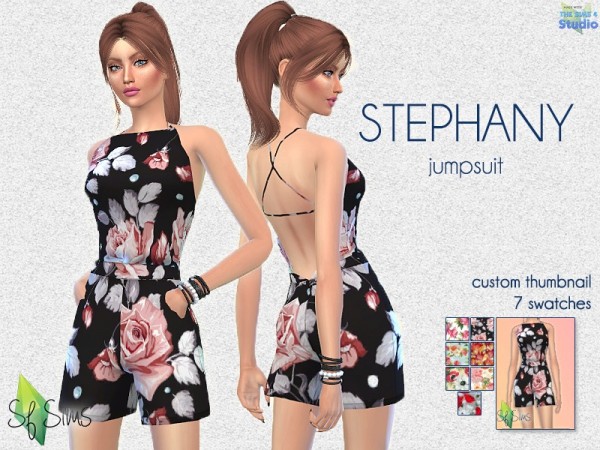  The Sims Resource: Stefany jumpsuit by SFSims