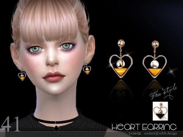  The Sims Resource: Earrings N41 by S Club